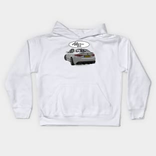 ALFA ROMEO Giulia Bianco Back Kids Hoodie